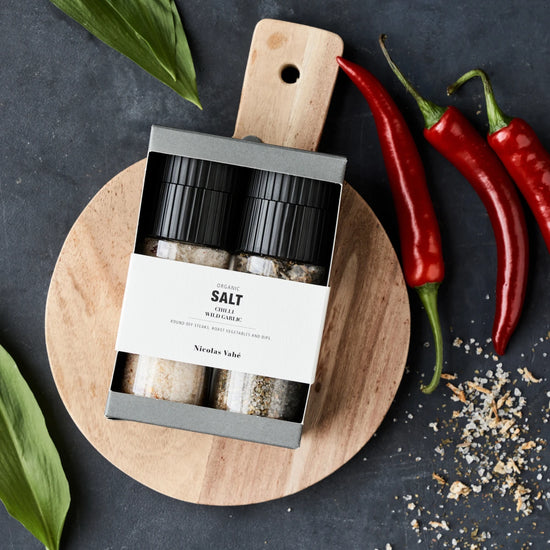 Gift box, Salt chilli salt +  wild garlic, organic, 120|80 g|g