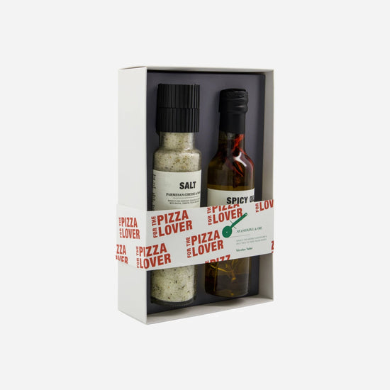 Gift box, Pizza lover - Salt parmesan & basil + spicy oil, 310|25 g|cl