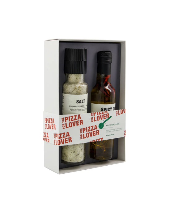 Gift box, Pizza lover - Salt parmesan & basil + spicy oil, 310|25 g|cl