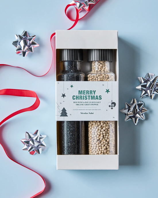 Gift box, CHBlack sea salt + pepper, white, 320|175 g|g