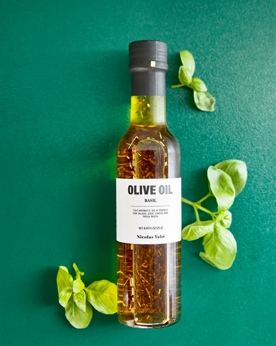 Olive oil with basil