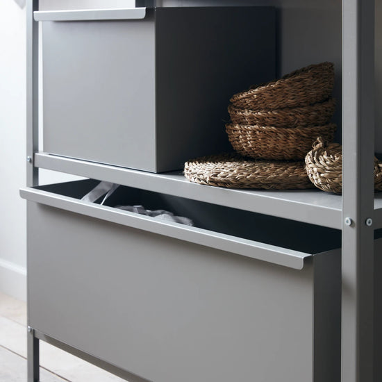 Storage for shelving unit, NVRack, Grey