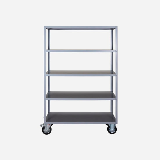 Shelving unit w. 4 wheels, NVTrolley, Grey