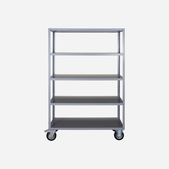 Regal m. 4 Räder, NVTrolley, Grau