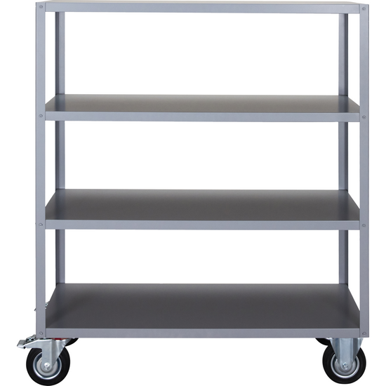 Shelving unit w. 4 wheels, NVTrolley, Grey