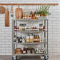 Shelving unit w. 4 wheels, NVTrolley, Grey