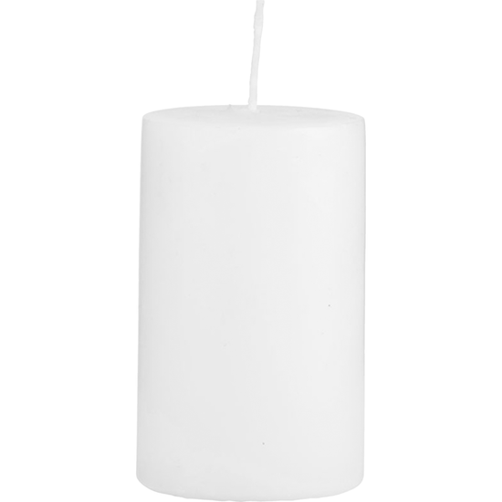 Pillar candle, White