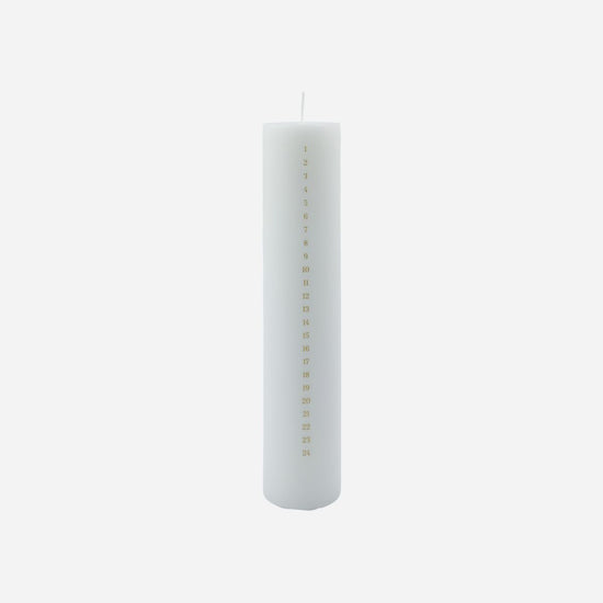 Calendar candle, HDForest, White