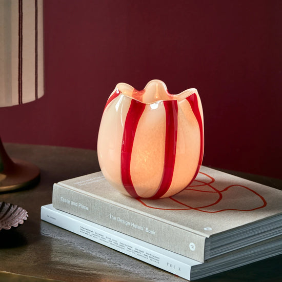 Tealight holder, HDGula, White;Red