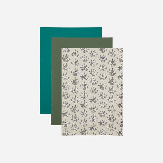 Notesbog, HDDraw, White/Turqouise/Green