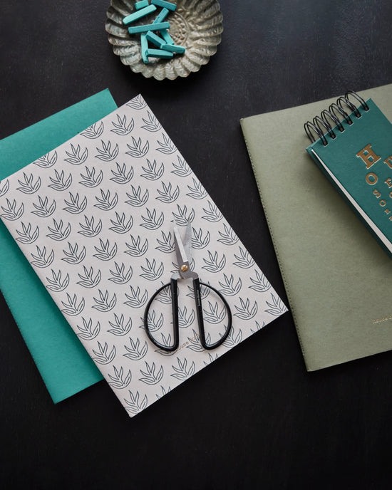 Notizbuch, HDDraw, White/Turqouise/Green