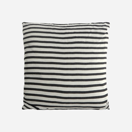 Cushion cover, HDHDStripe, Black;Grey