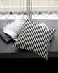 Kissenbezug, Stripe, Schwarz/Grau