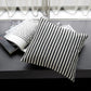 Cushion cover, HDHDStripe, Black, Grey