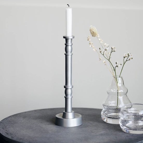 Candle stand, HDJersey, Silver oxidized