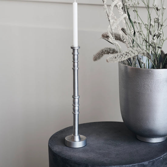 Candle stand, HDJersey, Silver oxidized