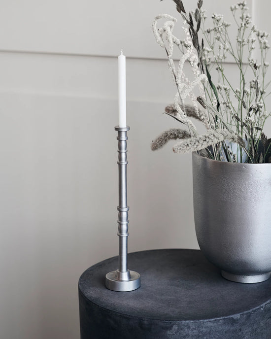 Candle stand, HDJersey, Silver oxidized