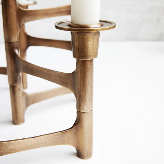 Candle stand w. 6 cups, HDMove, Brass
