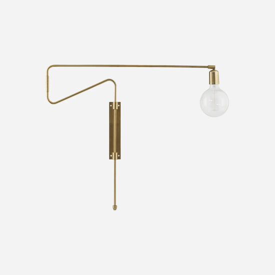 Wandleuchte, Swing, Messing