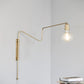 Wall lamp, HDSwing, Brass