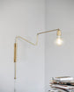 Wandleuchte, Swing, Messing