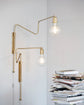 Wall lamp, HDSwing, Brass