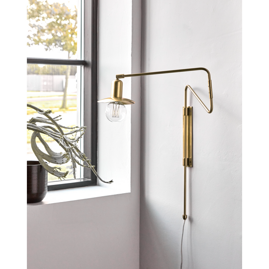 Wall lamp, HDSwing, Brass