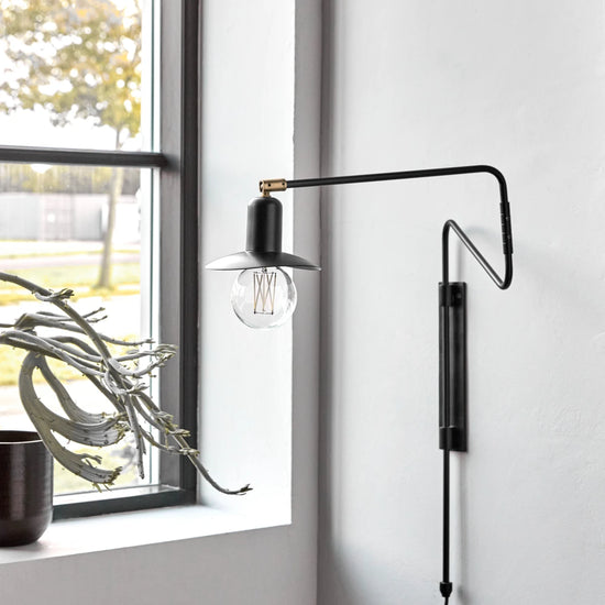 Væglampe, HDSwing, Sort