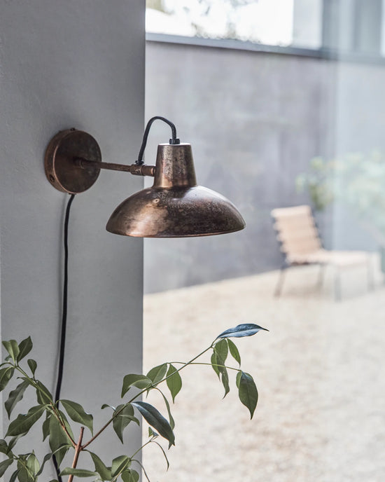 Wall lamp, HDDesk, Antique brown
