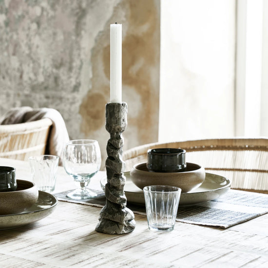 Kerzenständer, HDRaku, Antiksilber