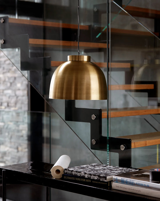 Lamp, HDBowl, Brass