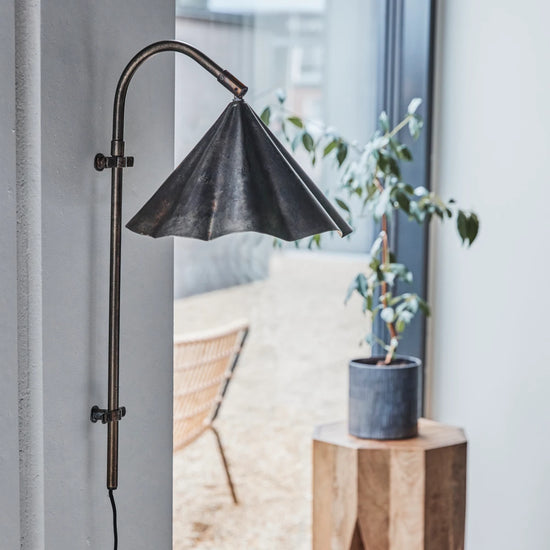 Wall lamp, HDFlola, Antique brown