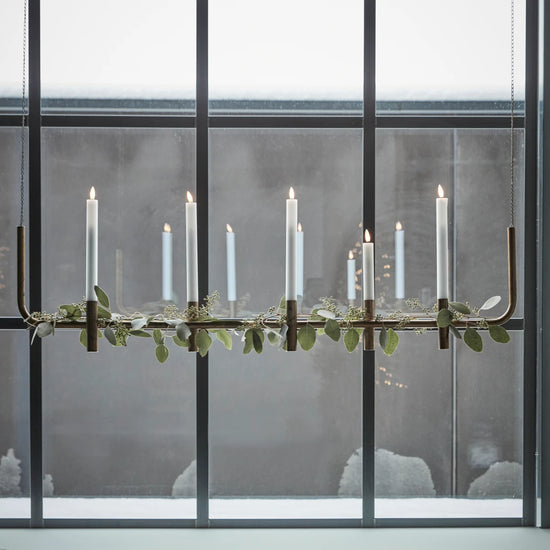 Candle holder, HDMaxi, Antique brass finish