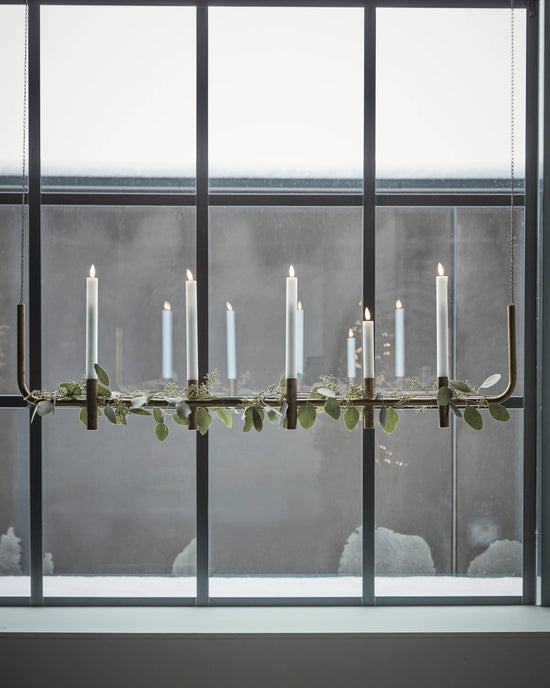 Candle holder, HDMaxi, Antique brass finish