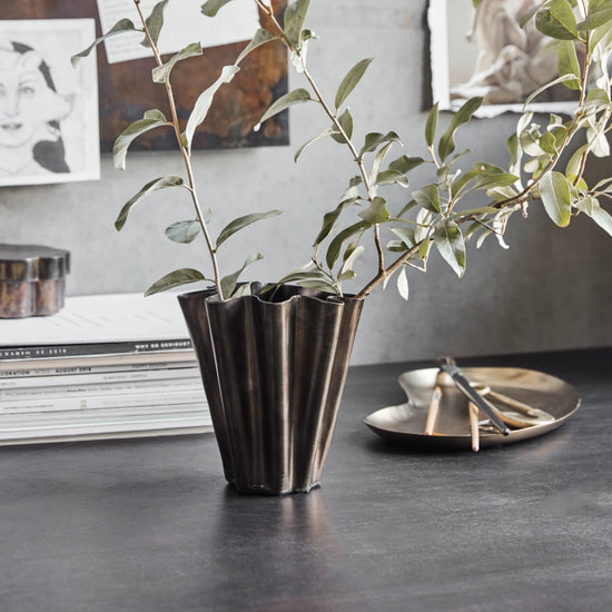 Vase, HDFlood, Antik brun