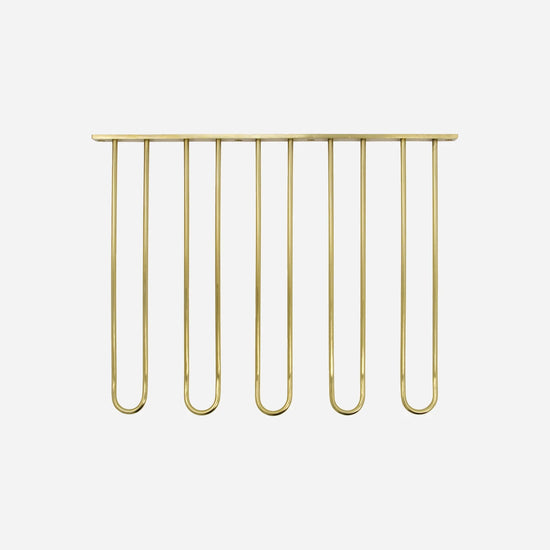 Wine Glass Shelf, HDStilio, Antique gold finish