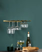Wine Glass Shelf, HDStilio, Antique gold finish