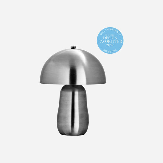 Tischleuchte, HDRoomie, Gebürstetes Silber-Finish