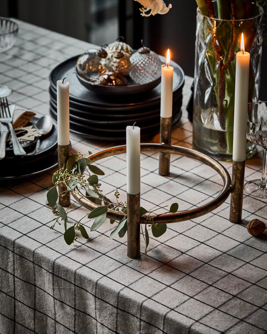 Candle holder, HDMaxi, Advent, Antique brass finish