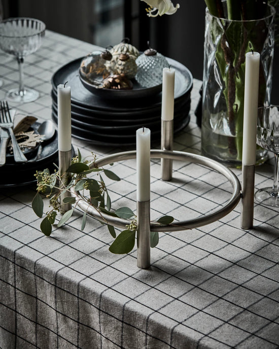 Candle holder, HDMaxi, Advent, Antique silver finish