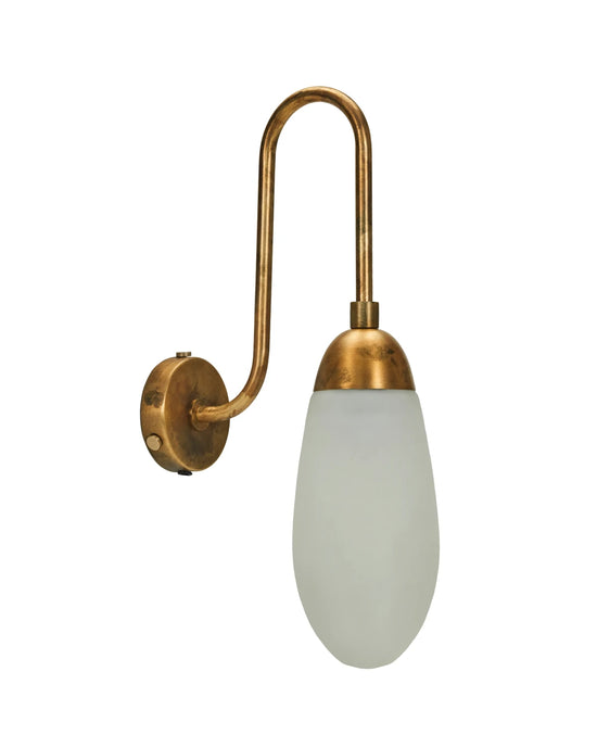 Wall lamp, HDDrop, Antique brass