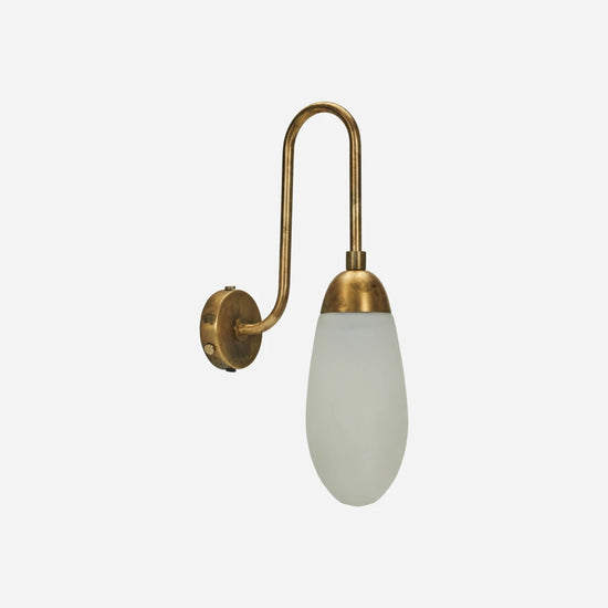 Væglampe, HDDrop, Antik messing