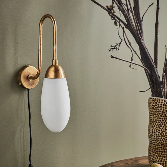 Wall lamp, HDDrop, Antique brass