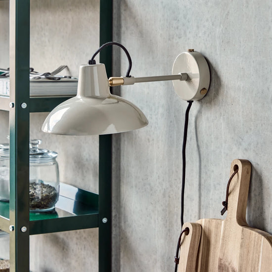 Wandleuchte, HDDesk, Grau