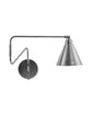 Wall lamp, HDGame, Brushed silver finish