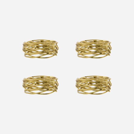 Napkin rings, HDRing, Golden