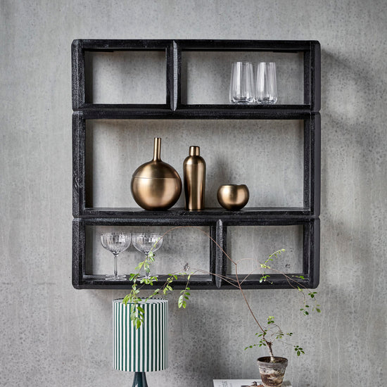 Shelving unit, HDMono, Black