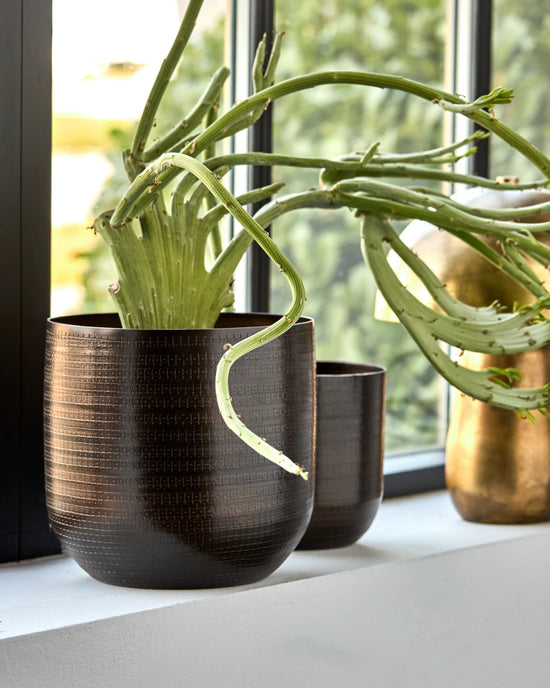 Planter, HDIrene, Antique brown