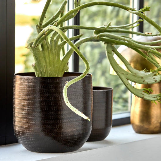 Planter, HDIrene, Antique brown