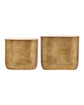 Couchtisch, HDCajas with storage, Gold